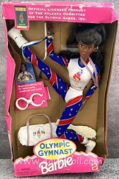 Mattel - Barbie - Olympic Gymnast - African American - кукла