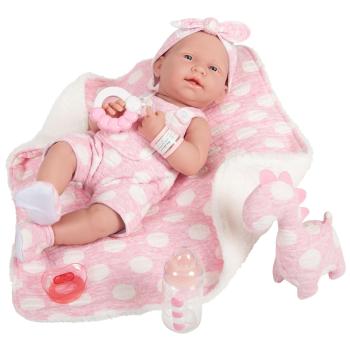 JC Toys/Berenguer - La Newborn - Girl - Pink with White Polka Dots - Doll