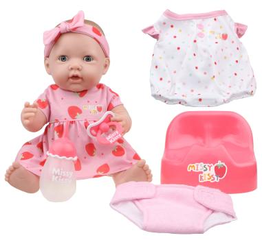 JC Toys/Berenguer - Missy Kissy Kiss & Care Nursery - Doll