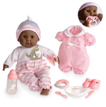 JC Toys/Berenguer - Berenguer Boutique - African American - Pink - кукла