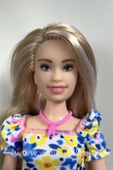 Mattel - Barbie - Fashionistas #208 - Floral Dress - Petite Curvy - Doll