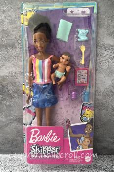 Mattel - Barbie - Skipper Babysitters Inc. - Skipper & Baby - African American - Poupée