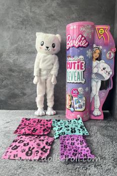Mattel - Barbie - Cutie Reveal - Barbie - Wave 03: Snowflake Sparkle - Polar Bear - Doll