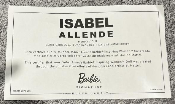 Mattel - Barbie - Inspiring Women - Isabel Allende - кукла