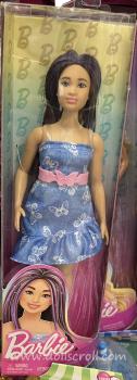 Mattel - Barbie - Fashionistas #231 - Denim Butterfly Dress - Curvy - Doll