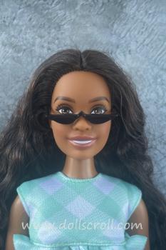 Mattel - Barbie - Fashionistas #240 - Minty Green Ruffled Gingham Dress - Curvy - Poupée