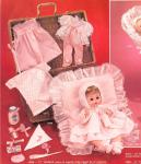 Effanbee - Twinkie - Travel Time - Layette and Wicker Basket
